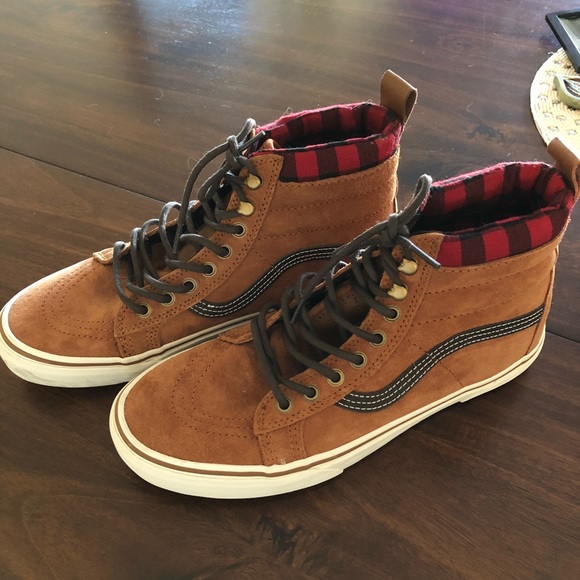 brown van high tops